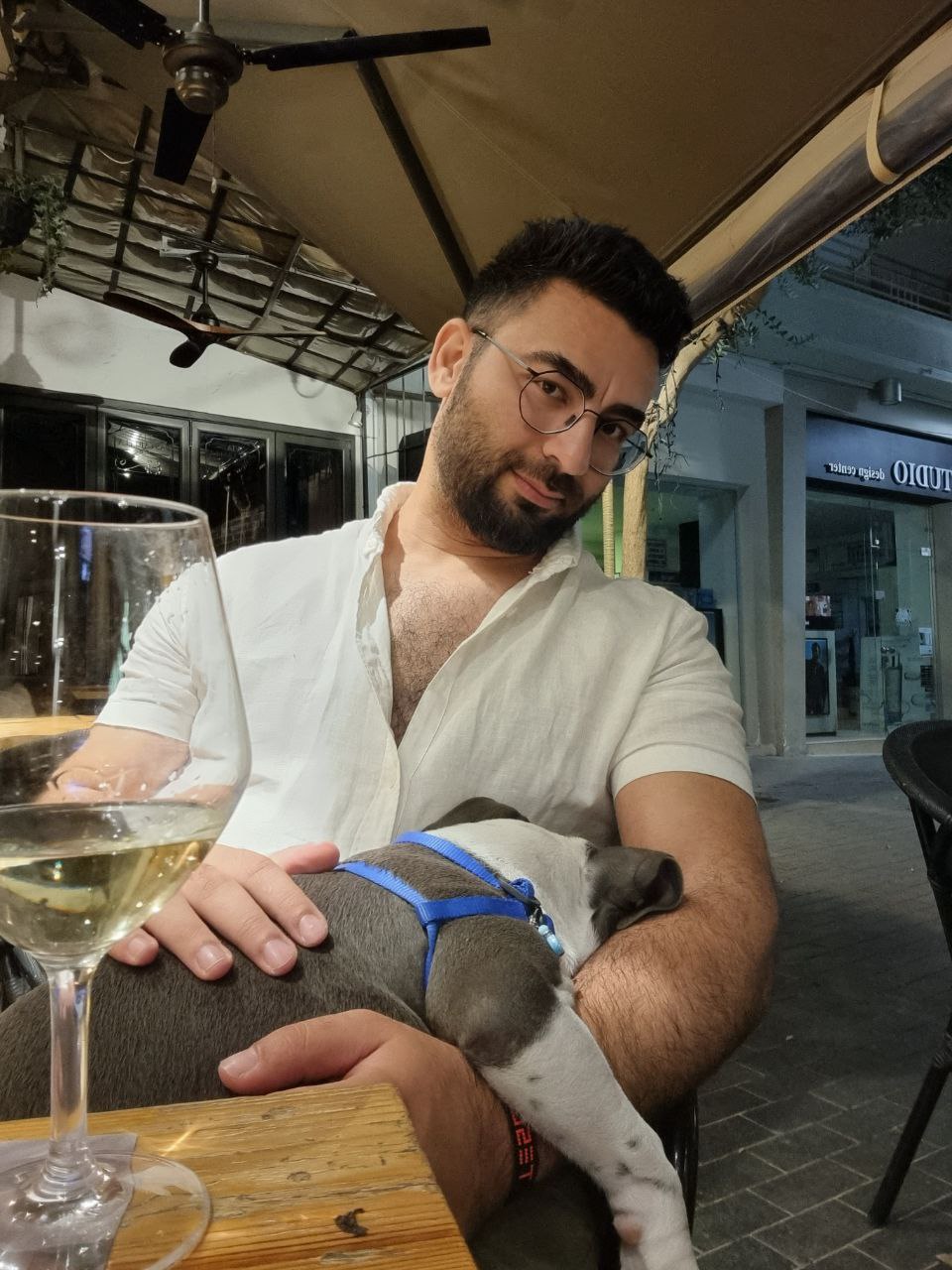 Alex walking in the desert.