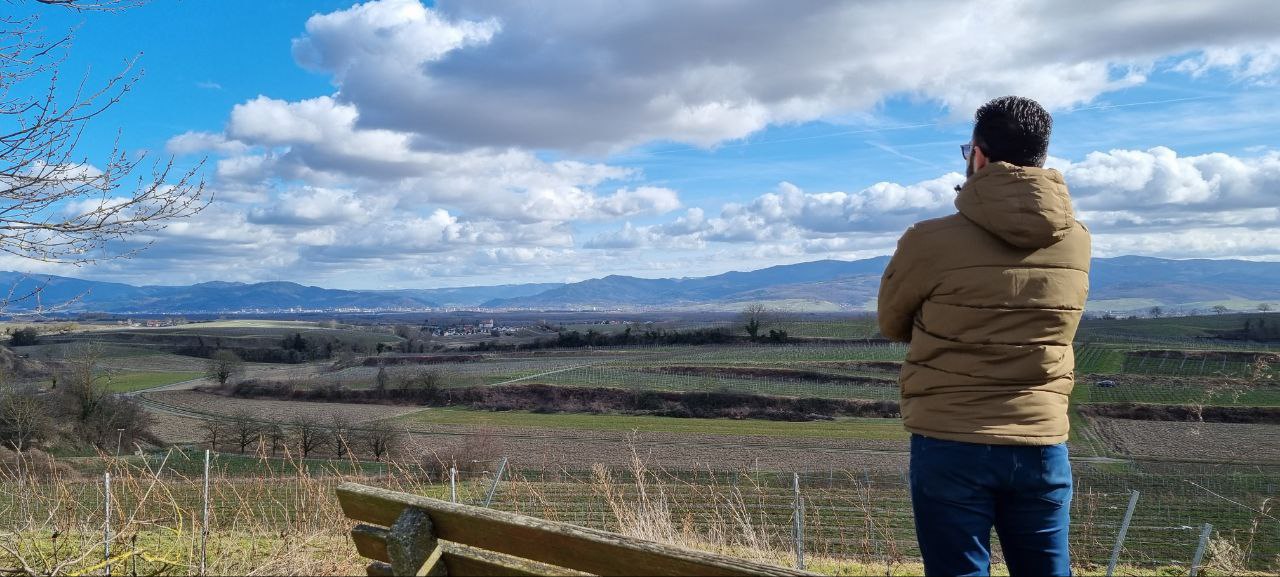 Alex in a snowy or cold environment.